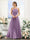 A-Line Halter Sleeveless Ruched Floor-Length Chiffon Bridesmaid Dresses