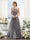A-Line Halter Sleeveless Ruched Floor-Length Chiffon Bridesmaid Dresses