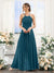 A-Line Halter Sleeveless Ruched Floor-Length Chiffon Bridesmaid Dresses