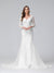 Trumpet/Mermaid V-Neck Long Sleeves Lace Wedding Dresses