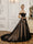 Off-the-Shoulder Tulle Ball Gown Wedding Dresses with Beading & Appliques