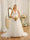 V-Neck Sleeveless Long Wedding Dresses with Appliques & Beading