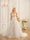 Off-the-Shoulder Sleeveless Long Tulle Wedding Dresses with Appliques