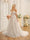Off-the-Shoulder Sleeveless Long Tulle Wedding Dresses with Appliques