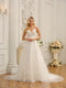 Spaghetti Straps V-Neck Sleeveless Long Wedding Dresses with Appliques & Beading
