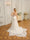 Trumpet/Mermaid Spaghetti Straps Sleeveless Long Wedding Dresses with Appliques