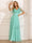 A-Line/Princess Tulle Long Bridesmaid Dresses with Sleeves