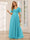 A-Line/Princess Tulle Long Bridesmaid Dresses with Sleeves