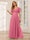 A-Line/Princess Tulle Long Bridesmaid Dresses with Sleeves