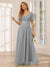 A-Line/Princess Tulle Long Bridesmaid Dresses with Sleeves