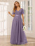 A-Line/Princess Tulle Long Bridesmaid Dresses with Sleeves
