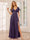 A-Line/Princess V-Neck Long Bridesmaid Dresses with Split Side & Beading
