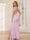 Sheath/Column Spaghetti Straps Off-the-Shoulder Long Bridesmaid Dresses with Split Side