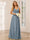 A-Line/Princess V-Neck Long Bridesmaid Dresses with Ruched