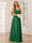 A-Line/Princess V-Neck Long Bridesmaid Dresses with Ruched