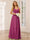 A-Line/Princess V-Neck Long Bridesmaid Dresses with Ruched