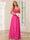 A-Line/Princess V-Neck Long Bridesmaid Dresses with Ruched