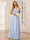 A-Line/Princess V-Neck Long Bridesmaid Dresses with Ruched