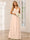 A-Line/Princess V-Neck Long Bridesmaid Dresses with Ruched