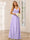 A-Line/Princess V-Neck Long Bridesmaid Dresses with Ruched