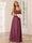 A-Line/Princess V-Neck Long Bridesmaid Dresses with Ruched
