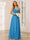 A-Line/Princess V-Neck Long Bridesmaid Dresses with Ruched