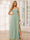 A-Line/Princess Spaghetti Straps Off-The-Shoulder Long Bridesmaid Dresses With Split Side