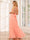 A-Line/Princess Halter Long Bridesmaid Dresses with Split Side
