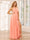 A-Line/Princess Halter Long Bridesmaid Dresses with Split Side