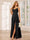 A-Line/Princess Spaghetti Straps V-Neck Long Bridesmaid Dresses with Split Side