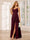 A-Line/Princess Spaghetti Straps V-Neck Long Bridesmaid Dresses with Split Side