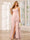 A-Line/Princess Spaghetti Straps V-Neck Long Bridesmaid Dresses with Split Side