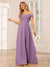 A-Line/Princess Off-the-Shoulder Long Bridesmaid Dresses with Applique