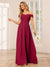 A-Line/Princess Off-the-Shoulder Long Bridesmaid Dresses with Applique