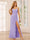 Sheath/Column Spaghetti Straps Long Bridesmaid Dresses with Split Side
