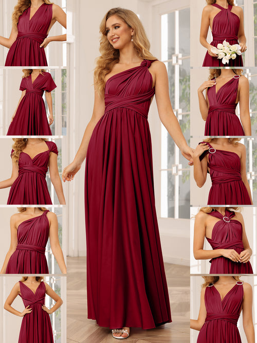 convertible princess dresses Floral Printed Satin Strapless With Convertible Sleeves A-line Spring Princess Dresses, CW0378 US4 / Custom Color(leaving a note)