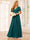 A-Line/Princess V-Neck Long Bridesmaid Dresses with Split Side