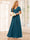 A-Line/Princess V-Neck Long Bridesmaid Dresses with Split Side