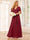 A-Line/Princess V-Neck Long Bridesmaid Dresses with Split Side