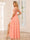 A-Line/Princess V-Neck Long Bridesmaid Dresses with Split Side