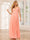 A-Line/Princess V-Neck Long Bridesmaid Dresses with Split Side