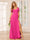 A-Line/Princess V-Neck Long Bridesmaid Dresses with Split Side