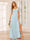 A-Line/Princess V-Neck Long Bridesmaid Dresses with Split Side