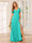 A-Line/Princess V-Neck Long Bridesmaid Dresses with Split Side
