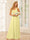 A-Line/Princess Halter Long Bridesmaid Dresses with Split Side