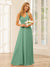 A-Line/Princess Halter Long Bridesmaid Dresses with Split Side