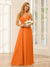 A-Line/Princess Halter Long Bridesmaid Dresses with Split Side