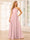 A-Line/Princess One-Shoulder Long Bridesmaid Dresses with Split Side & Sash