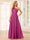 A-Line/Princess One-Shoulder Long Bridesmaid Dresses with Split Side & Sash