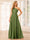 A-Line/Princess One-Shoulder Long Bridesmaid Dresses with Split Side & Sash